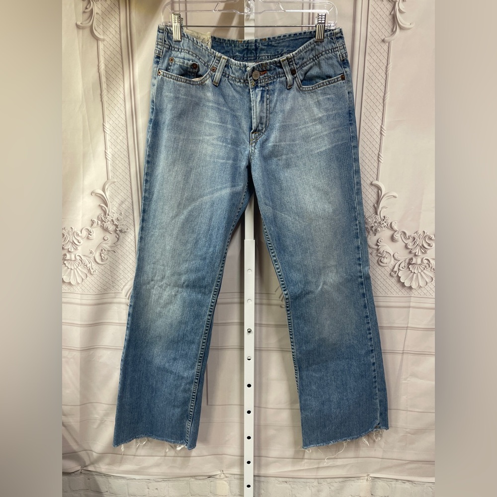 Lucky Brand Haven Wonder Vintage 90's Y2K Straight Leg Size 8/29 Raw Hem Jeans